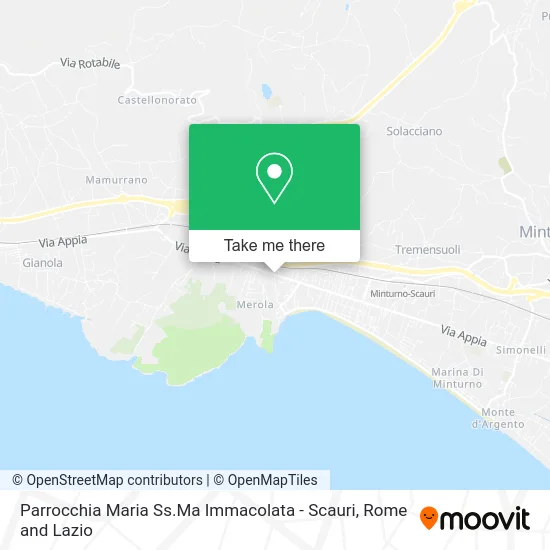 Parish of Maria Immaculate - Scauri map