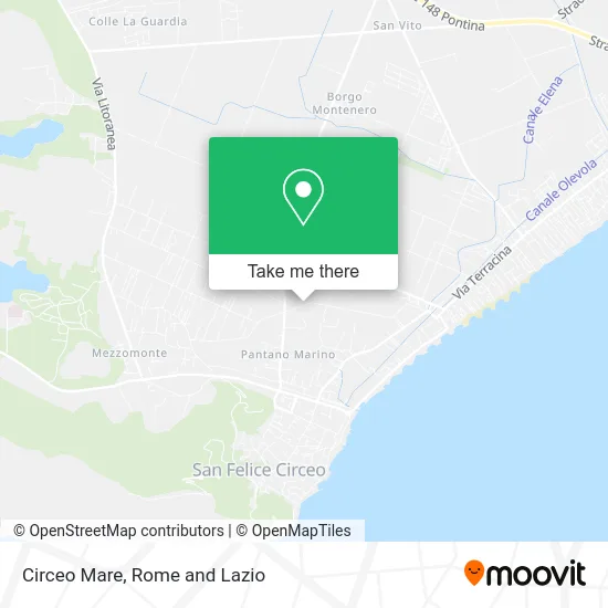 Circeo Mare map