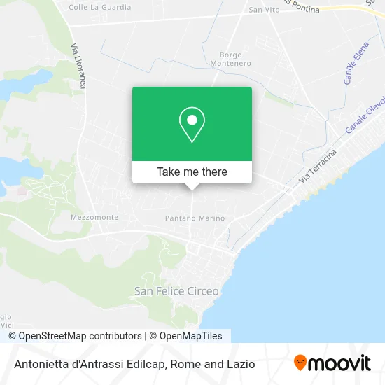 Antonietta d'Antrassi Edilcap map