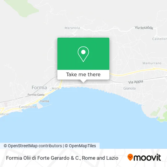 Formia Oils by Forte Gerardo & Co. map