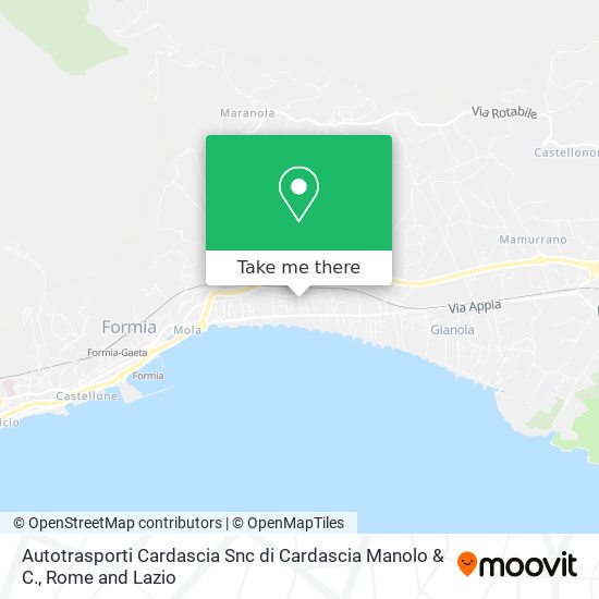 Autotrasporti Cardascia Snc di Cardascia Manolo & C. map
