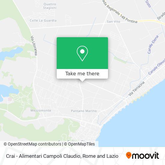 Crai - Alimentari Campoli Claudio map