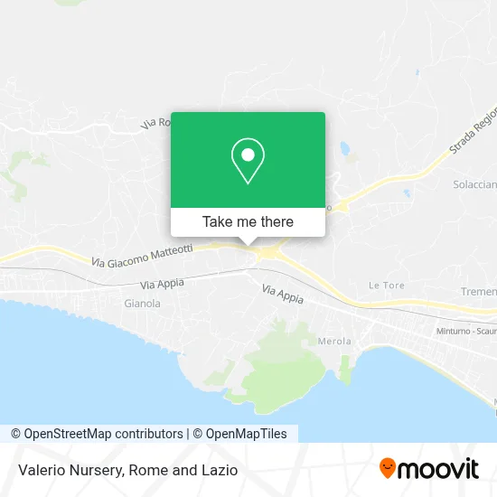 Valerio Nursery map