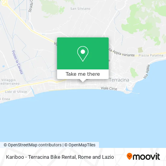 Kariboo - Terracina Bike Rental map