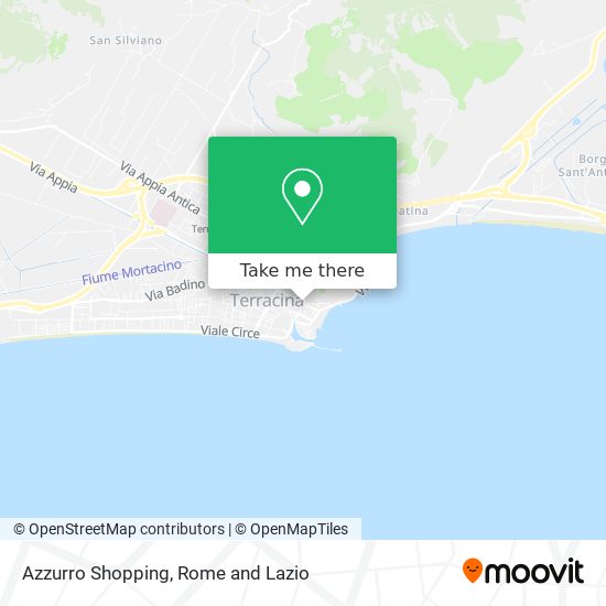 Azzurro Shopping map