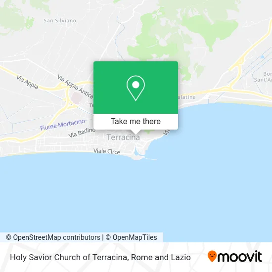 Holy Savior Church of Terracina map