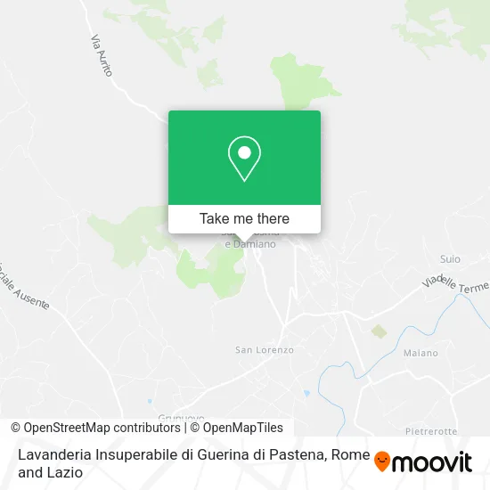 Lavanderia Insuperabile di Guerina di Pastena map