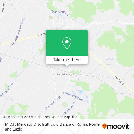 M.O.F. Mercato Ortofrutticolo Banca di Roma map