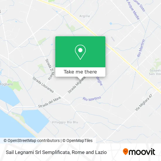 Sail Lumber SRL Simplified map