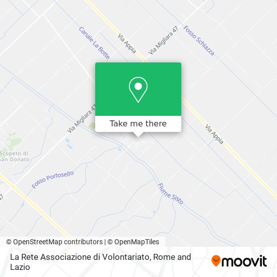 La Rete Associazione di Volontariato map