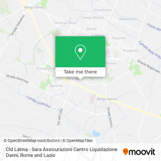 Cld Latina - Sara Assicurazioni Centro Liquidazione Danni map