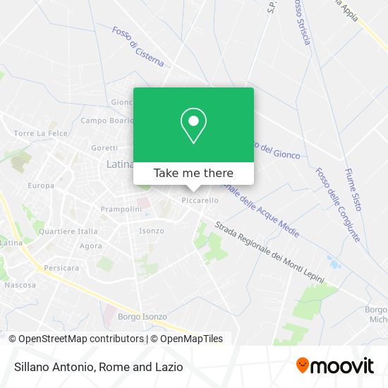 Sillano Antonio map