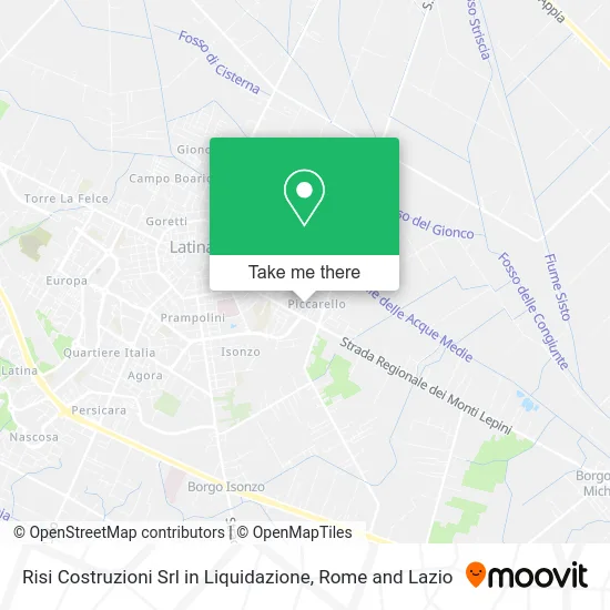 Risi Constructions Srl in Liquidation map