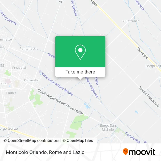 Monticolo Orlando map