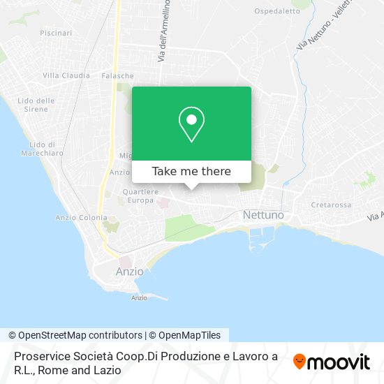 Proservice Società Coop.Di Produzione e Lavoro a R.L. map