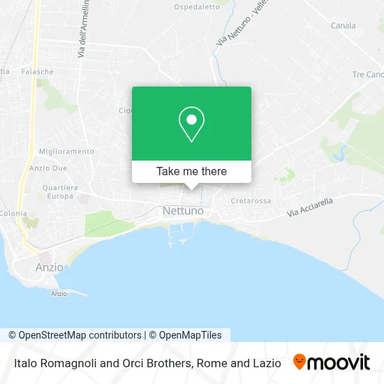 Italo Romagnoli and Orci Brothers map