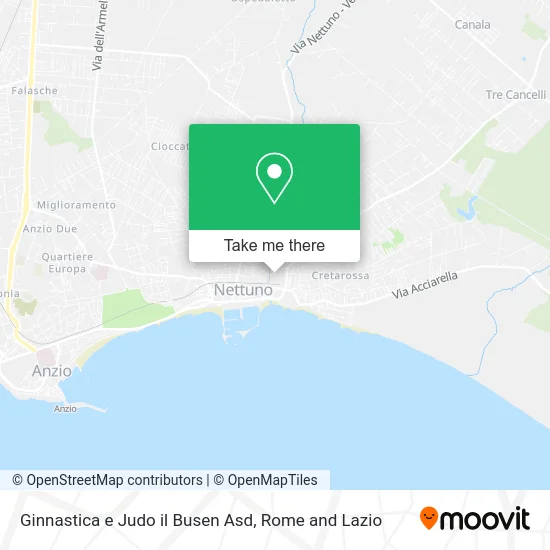 Gymnastics and Judo Busen Sports Association map