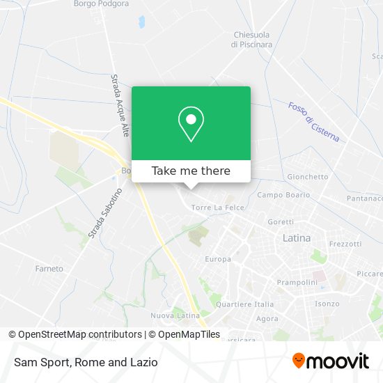 Sam Sport map