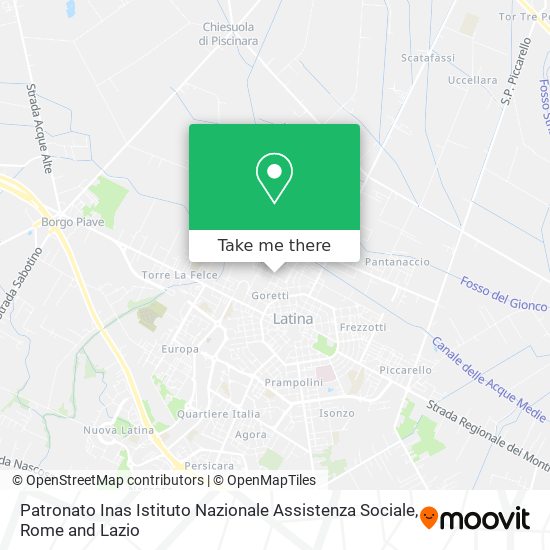 Patronato Inas Istituto Nazionale Assistenza Sociale map