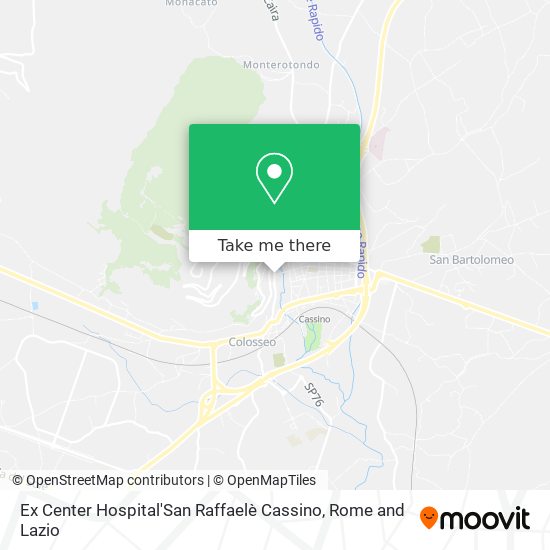 Ex Center Hospital'San Raffaelè Cassino map