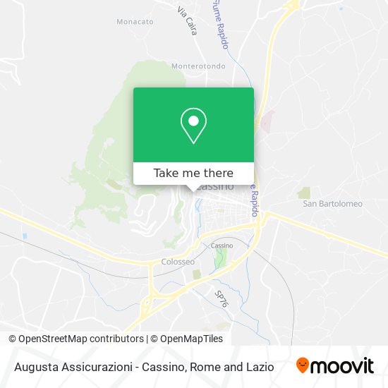 Augusta Assicurazioni - Cassino map