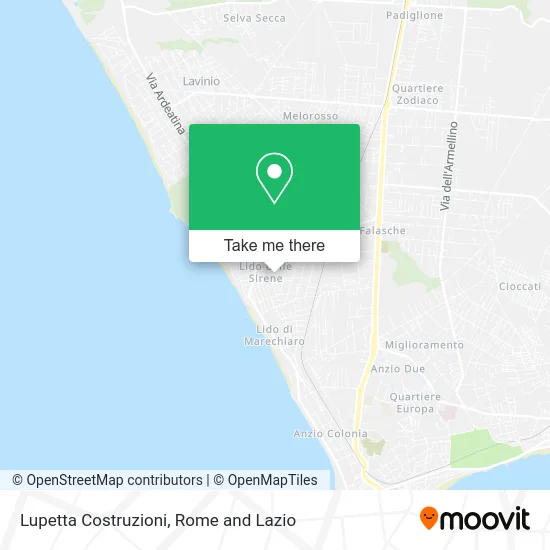 Lupetta Constructions map