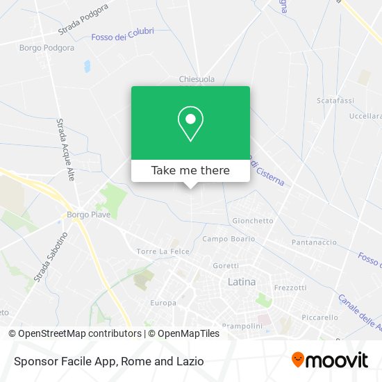 Sponsor Facile App map