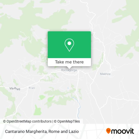 Cantarano Margherita map