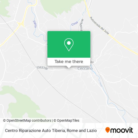 Centro Riparazione Auto Tiberia map