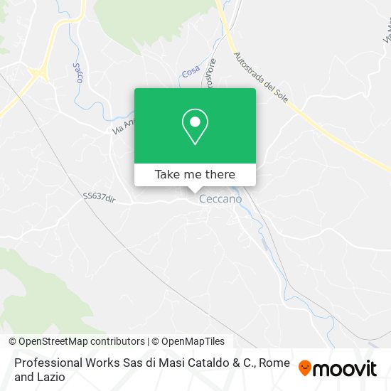 Professional Works Sas di Masi Cataldo & C. map