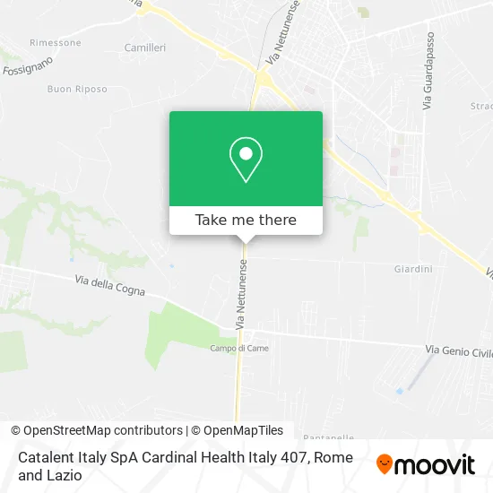 Catalent Italy SpA Cardinal Health Italy 407 map