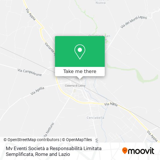 Mv Eventi Società a Responsabilità Limitata Semplificata map