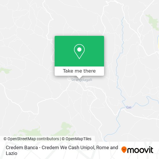 Credem Banca - Credem We Cash Unipol map