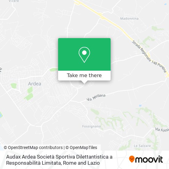 Audax Ardea Società Sportiva Dilettantistica a Responsabilità Limitata map