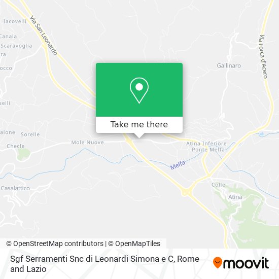 Sgf Serramenti Snc di Leonardi Simona e C map