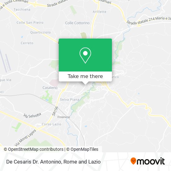 De Cesaris Dr. Antonino map