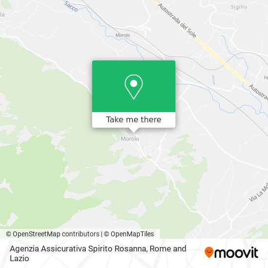 Agenzia Assicurativa Spirito Rosanna map