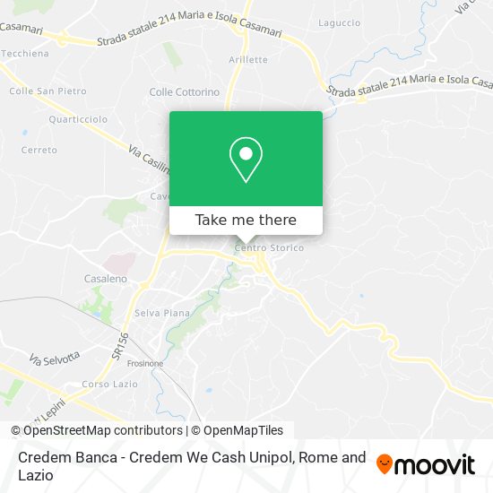 Credem Banca - Credem We Cash Unipol map