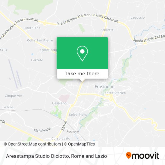 Areastampa Studio Diciotto map