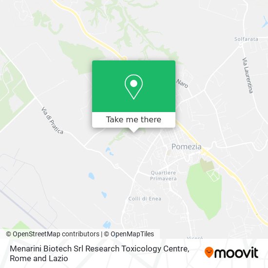 Menarini Biotech Srl Research Toxicology Centre map