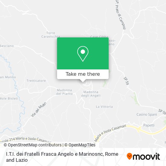 I.T.I. dei Fratelli Frasca Angelo e Marinosnc map