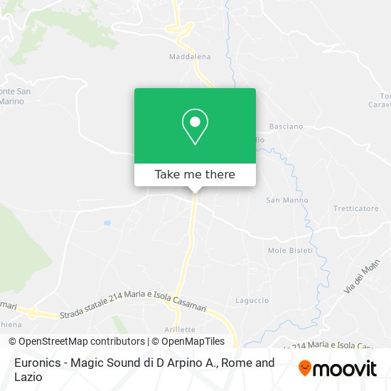 Euronics - Magic Sound di D Arpino A. map