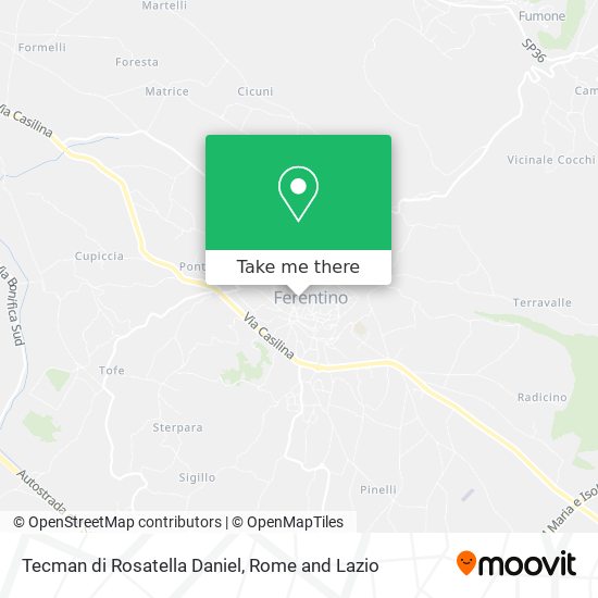 Tecman di Rosatella Daniel map