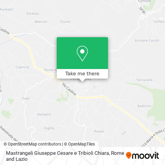 Mastrangeli Giuseppe Cesare e Tribioli Chiara map