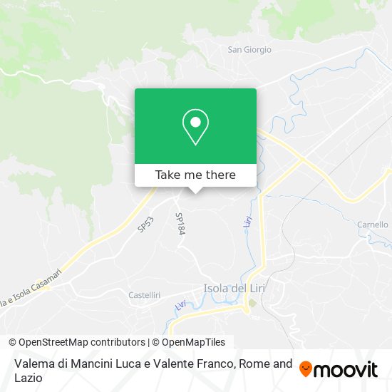 Valema di Mancini Luca e Valente Franco map