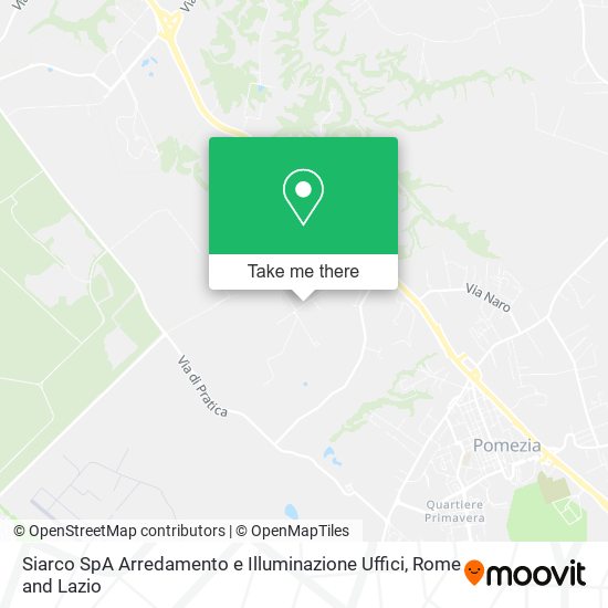 Siarco SpA Arredamento e Illuminazione Uffici map