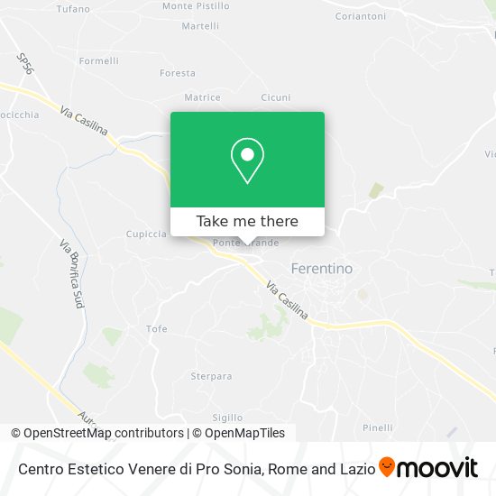 Centro Estetico Venere di Pro Sonia map