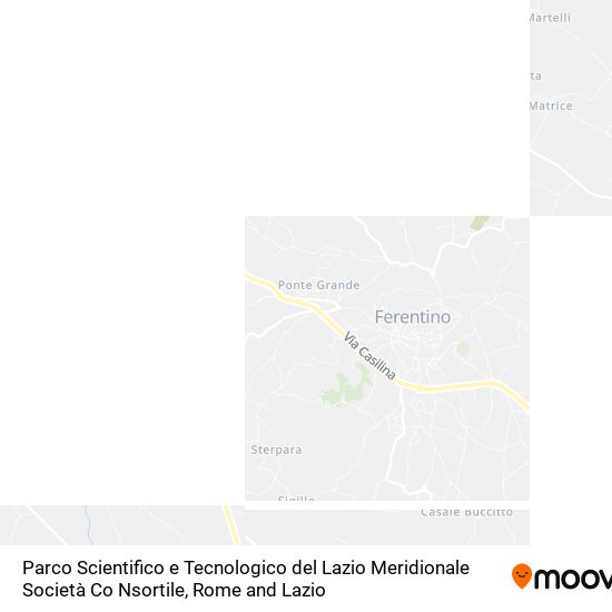 Parco Scientifico e Tecnologico del Lazio Meridionale Società Co Nsortile map