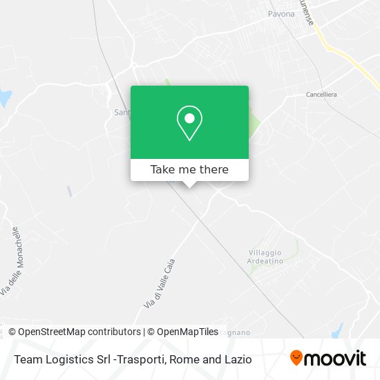 Team Logistics Srl -Trasporti map