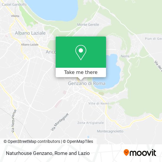 Naturhouse Genzano map